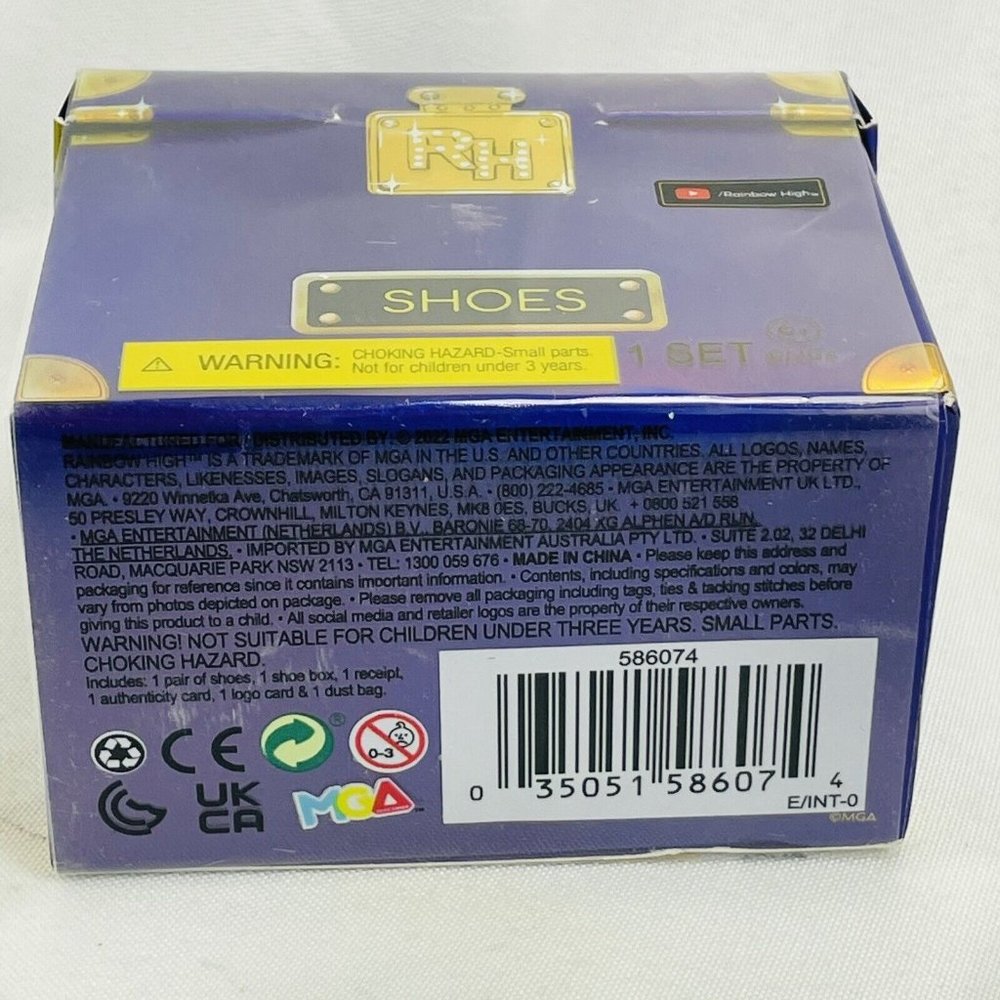 1 Rainbow High Mini Accessories Studio Shoes Purple Surprise Blind Box Sealed - Picture 4 of 8